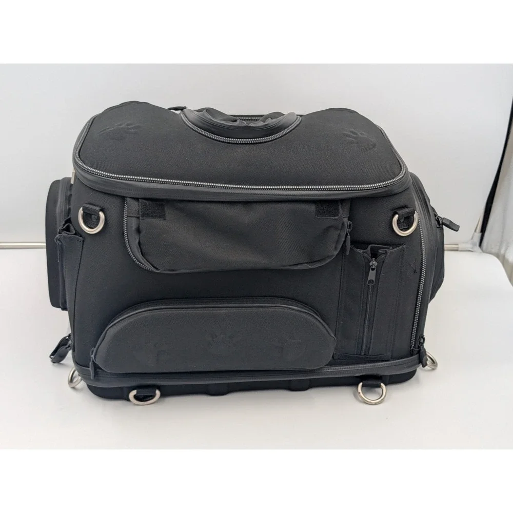 Kuryakyn Pet Palace Carrier Black Motorcycle Travel Comfort Liner 4199 W/ Straps